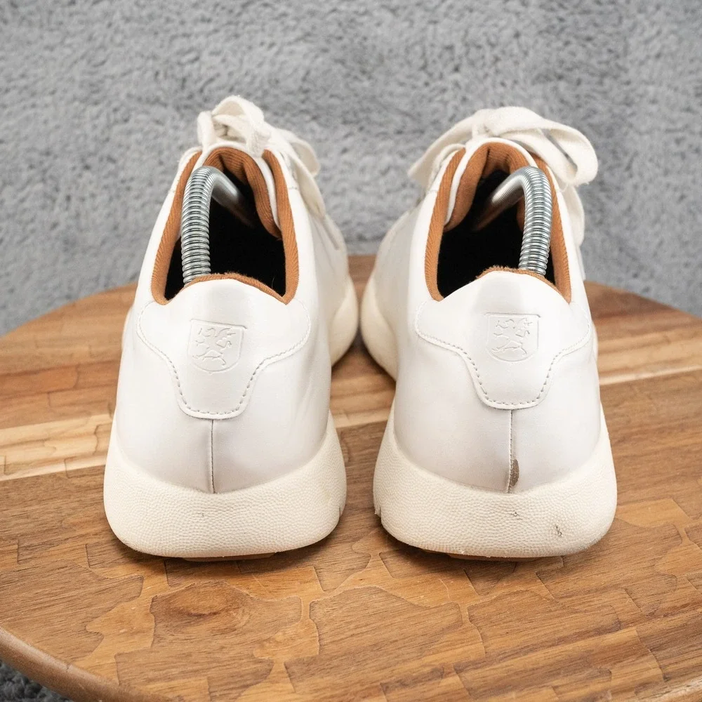 Stacy Adams Howell Mens Lace Up Casual Lifestyle Shoes Sneakers Size 9 M White